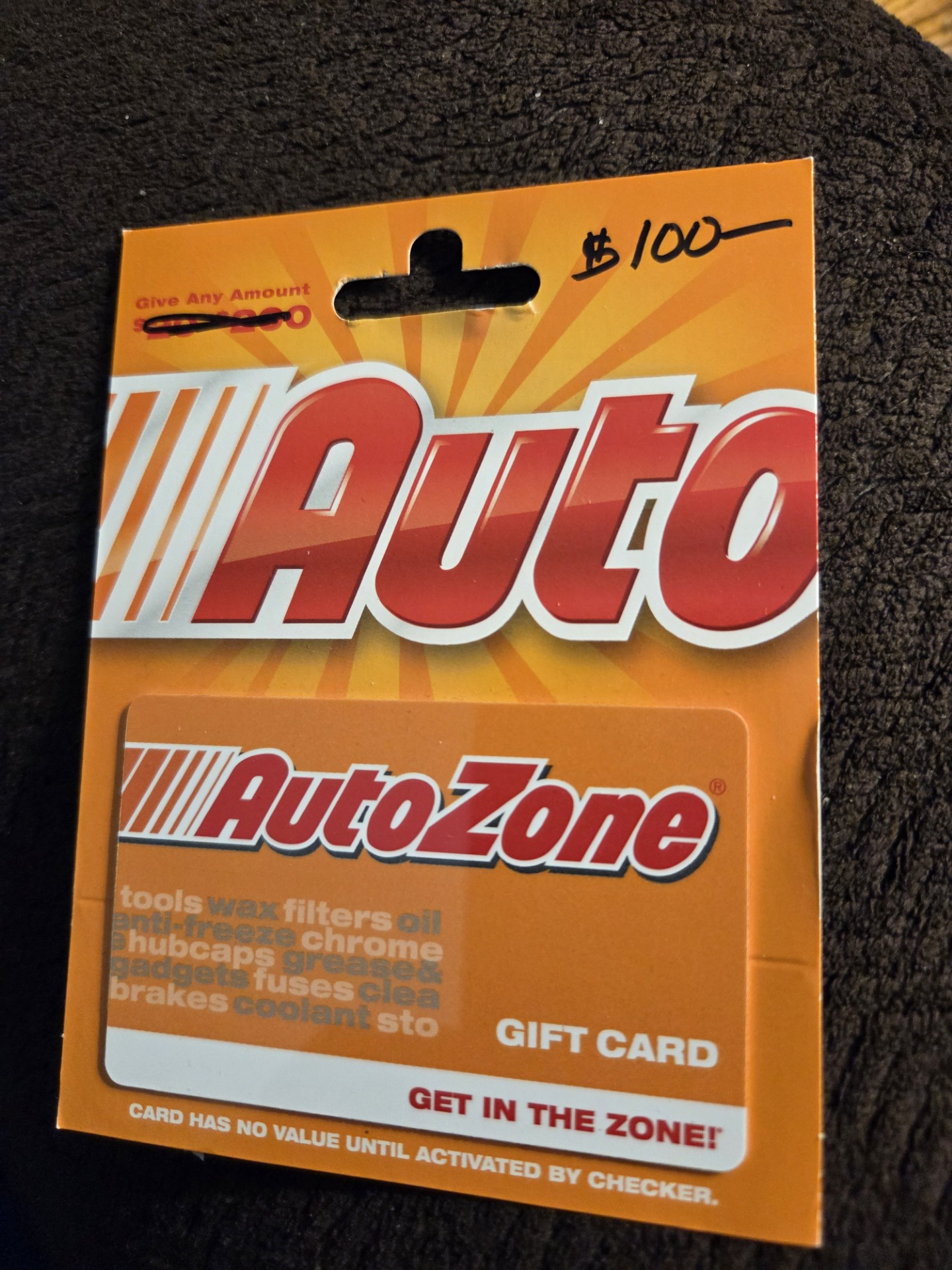 Auto Zone Gift Card