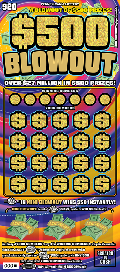 $500 Blowout Lottery Tickets